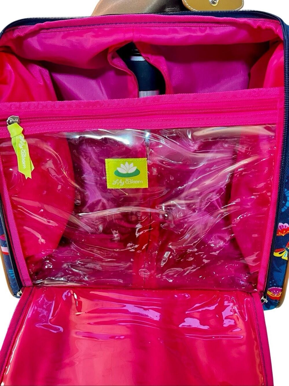 Lily Bloom Designer 15 Inch Carry On Rolling Travel Luggage Suitcase Sloth to Me - Picture 6 of 15